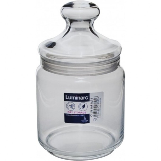 Банка для продуктов LUMINARC КЛУБ с крышкой 0.75 л N1839 Банка для продуктов LUMINARC КЛУБ с крышкой 0.75 л N1839