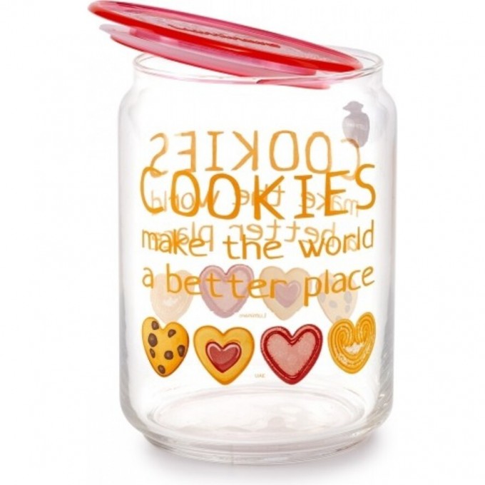 Банка для сыпучих продуктов LUMINARC COOKIES PLANO со стеклянной крышкой 0.75 л P7807 Банка для сыпучих продуктов LUMINARC COOKIES PLANO со стеклянной крышкой 0.75 л P7807
