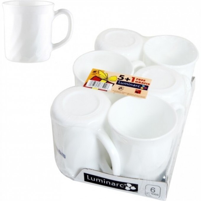 Кружки LUMINARC ТРИАНОН 5 + 1 290 мл 66520 Кружки LUMINARC ТРИАНОН 5 + 1 290 мл 66520