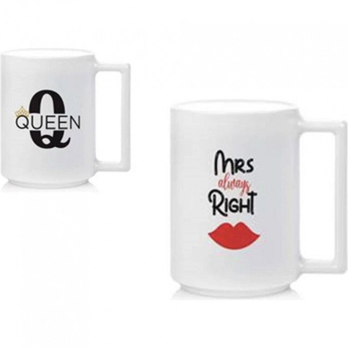 Набор кружек LUMINARC QUEEN&MRS RIGHT 380 мл, 6 шт V0367 Набор кружек LUMINARC QUEEN&MRS RIGHT 380 мл, 6 шт V0367