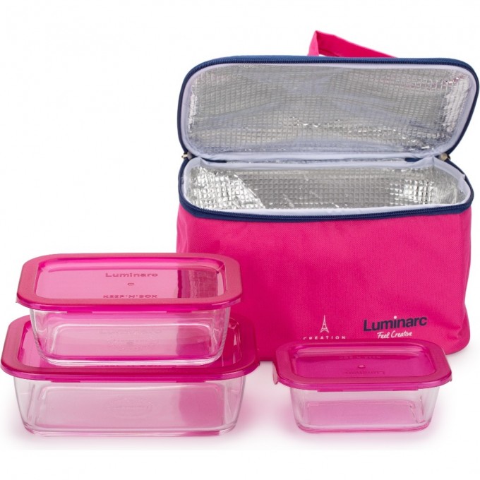 Набор LUMINARC KEEP'N'BOX 3 предмета + термосумка в подарок P7212 Набор LUMINARC KEEP'N'BOX 3 предмета + термосумка в подарок P7212
