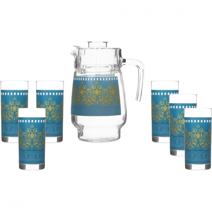 Набор питьевой LUMINARC BAGATELLE TURQUOISE 7 предметов Q8814 Набор питьевой LUMINARC BAGATELLE TURQUOISE 7 предметов Q8814