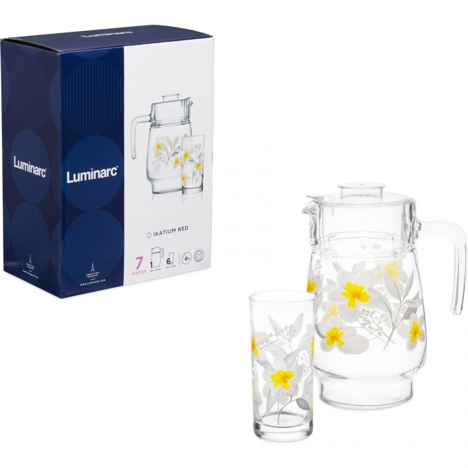 Набор питьевой LUMINARC IKATIUM YELLOW 7 предметов V0069 Набор питьевой LUMINARC IKATIUM YELLOW 7 предметов V0069