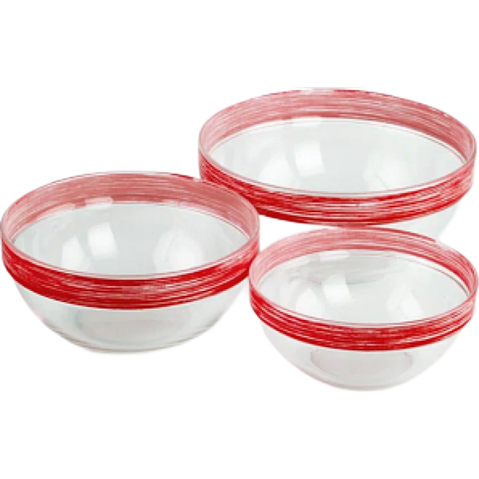 Набор салатников LUMINARC ЭМПИЛАБЛЬ БРАШМАНИЯ РЕД 3 шт (17см+20см+23см) P801-RED Набор салатников LUMINARC ЭМПИЛАБЛЬ БРАШМАНИЯ РЕД 3 шт (17см+20см+23см) P801-RED