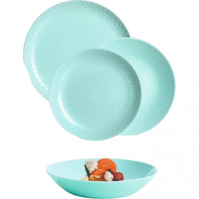 Набор столовый LUMINARC PAMPILLE TURQUOISE 18 предметов Q6154 Набор столовый LUMINARC PAMPILLE TURQUOISE 18 предметов Q6154