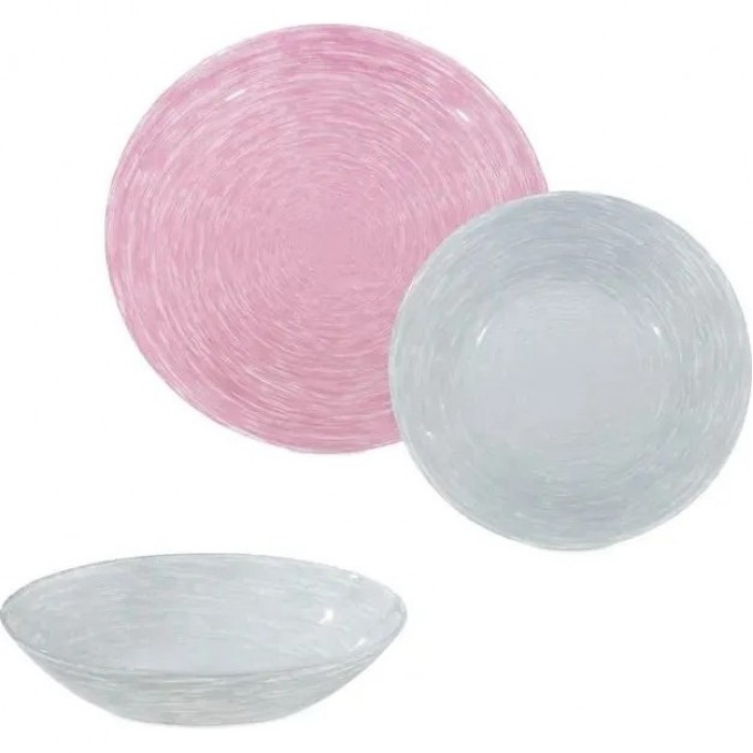 Сервиз столовый LUMINARC BRUSHMANIA PINK&GRANIT (БРАШМАНИЯ), 18 предметов V0203 Сервиз столовый LUMINARC BRUSHMANIA PINK&GRANIT (БРАШМАНИЯ), 18 предметов V0203
