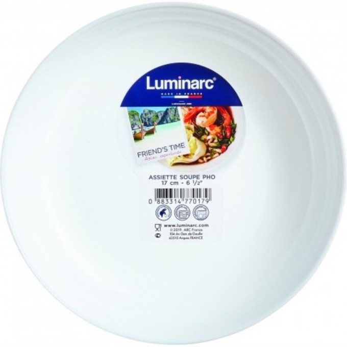Тарелка для подачи LUMINARC ФРЕНДС ТАЙМ 17 см P6280 Тарелка для подачи LUMINARC ФРЕНДС ТАЙМ 17 см P6280