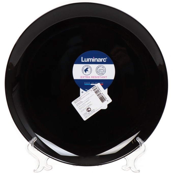 Тарелка обеденная LUMINARC ДИВАЛИ НУАР 25 см P0867 Тарелка обеденная LUMINARC ДИВАЛИ НУАР 25 см P0867